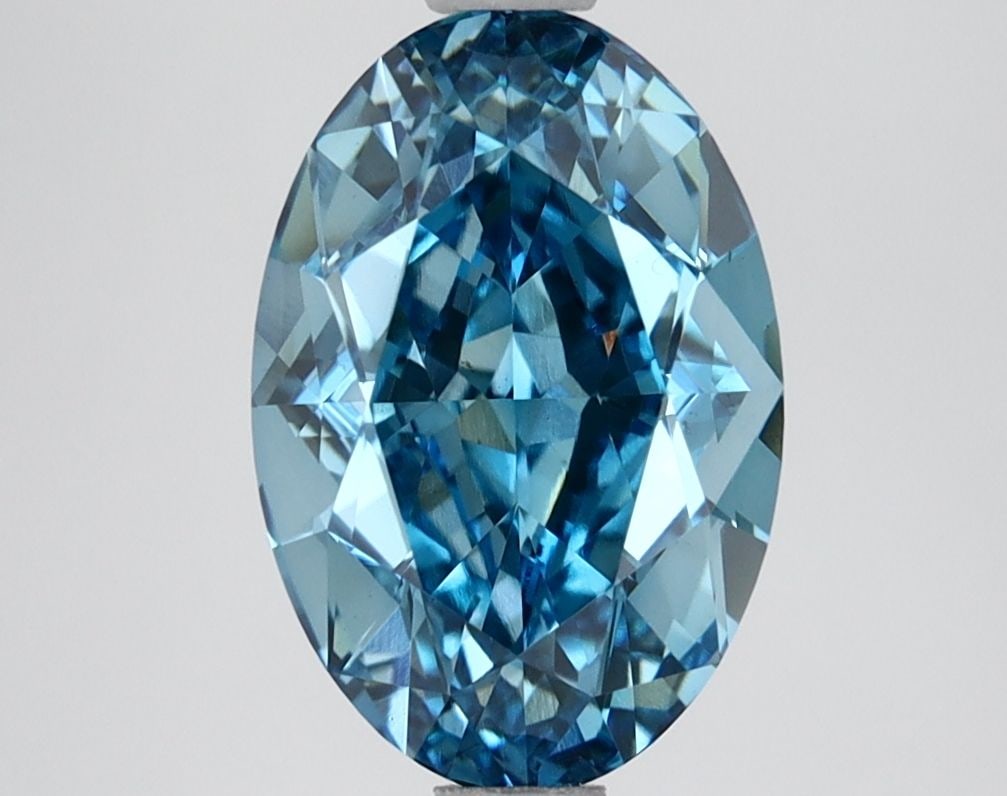 Loose Diamond - OVAL 3.1ct Fancy Vivid Blue VS1 (1 of 1)