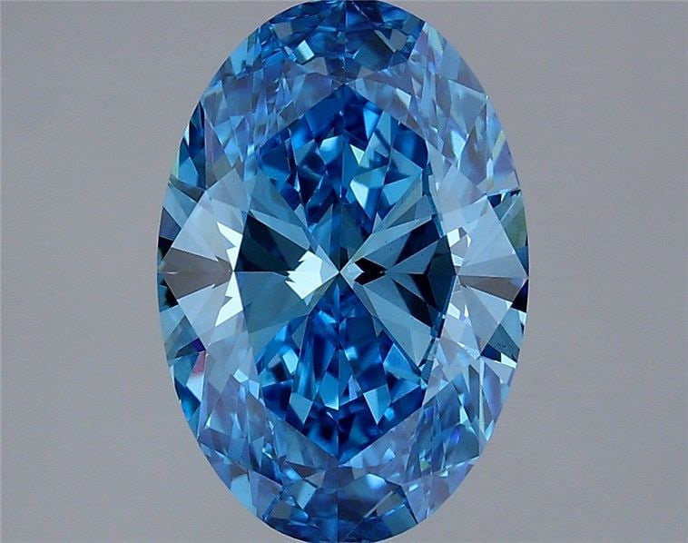 Loose Diamond - OVAL 2.37ct Fancy Vivid Blue VS1: Loose Diamond - OVAL 2.37ct Fancy Vivid Blue VS1 Source: This is a real non-mined Diamond that has been grown in a lab Shape: OVAL Carats: 2.37 Color: Fancy Vivid Blue Certification: IGI Video: