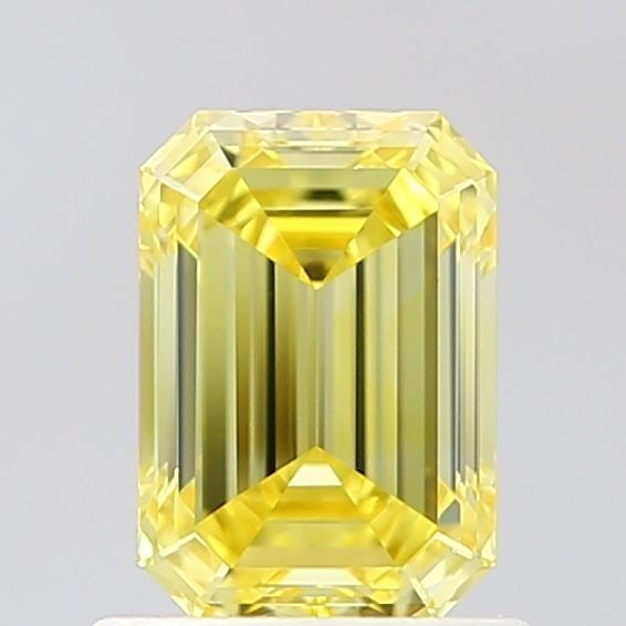 Loose Diamond - EMERALD 1.04ct Fancy Vivid Yellow VS1: Loose Diamond - EMERALD 1.04ct Fancy Vivid Yellow VS1 Source: This is a real non-mined Diamond that has been grown in a lab Shape: EMERALD Carats: 1.04 Color: Fancy Vivid Yellow Certification: IGI Vid