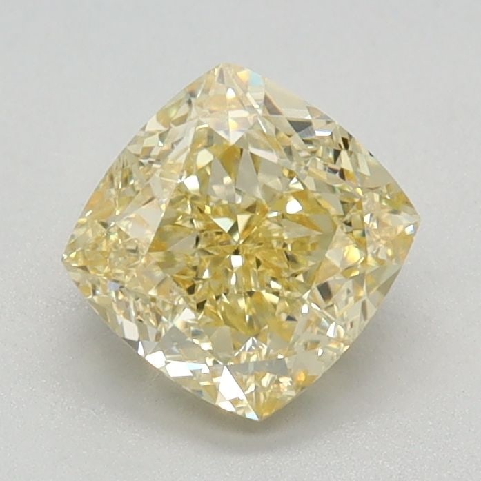 Loose Diamond - CUSHION MODIFIED 1.06ct Fancy Intense Yellow VS1: Loose Diamond - CUSHION MODIFIED 1.06ct Fancy Intense Yellow VS1 Source: This is a real non-mined Diamond that has been grown in a lab Shape: CUSHION MODIFIED Carats: 1.06 Color: Fancy Intense Yellow
