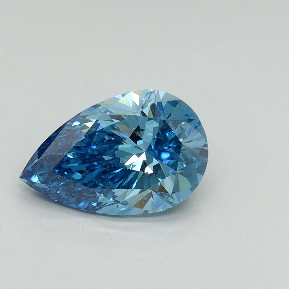 Loose Diamond - PEAR 1.02ct Fancy Vivid Blue VVS2: Loose Diamond - PEAR 1.02ct Fancy Vivid Blue VVS2 Source: This is a real non-mined Diamond that has been grown in a lab Shape: PEAR Carats: 1.02 Color: Fancy Vivid Blue Certification: IGI Video: