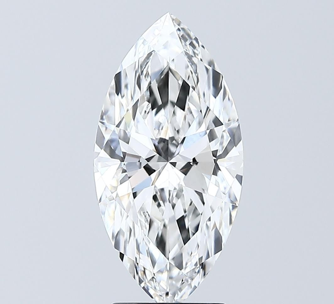 Loose Diamond - MARQUISE 2.59ct E VVS2: Loose Diamond - MARQUISE 2.59ct E VVS2 Source: This is a real non-mined Diamond that has been grown in a lab Shape: MARQUISE Carats: 2.59 Color: E Clarity: VVS2 Certification: IGI Video: