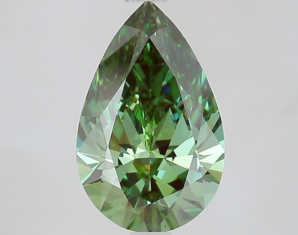 Loose Diamond - PEAR 2.53ct Fancy Vivid Green VVS2 (1 of 1)