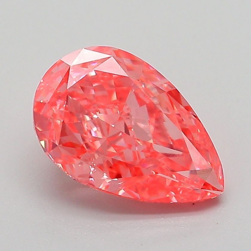 Loose Diamond - PEAR 2.08ct Fancy Vivid Pink VVS2: Loose Diamond - PEAR 2.08ct Fancy Vivid Pink VVS2 Source: This is a real non-mined Diamond that has been grown in a lab Shape: PEAR Carats: 2.08 Color: Fancy Vivid Pink Certification: IGI Video: