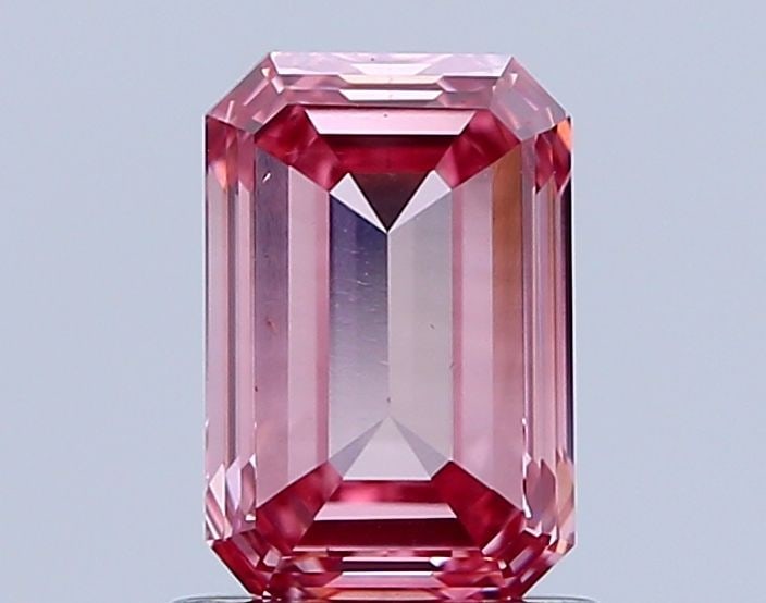Loose Diamond - EMERALD 1.05ct Fancy Dark Reddish Pink VS1 (1 of 1)
