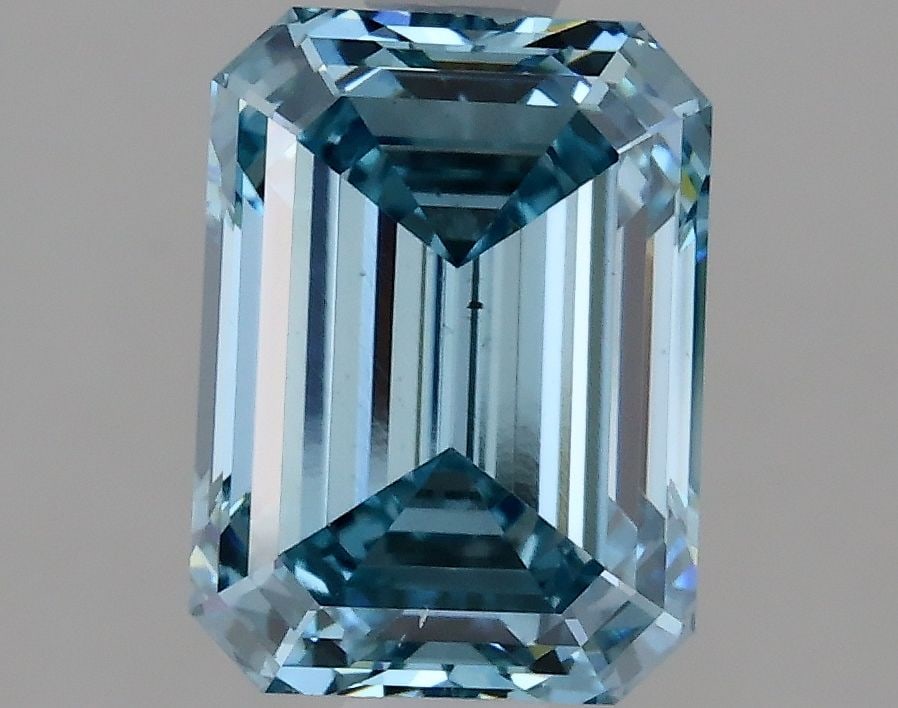 Loose Diamond - EMERALD 1.92ct Fancy Vivid Blue VS1 (1 of 1)