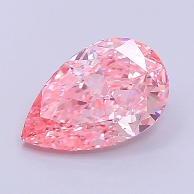 Loose Diamond - PEAR 0.49ct Fancy Vivid Pink VS1: Loose Diamond - PEAR 0.49ct Fancy Vivid Pink VS1 Source: This is a real non-mined Diamond that has been grown in a lab Shape: PEAR Carats: 0.49 Color: Fancy Vivid Pink Certification: IGI Video: