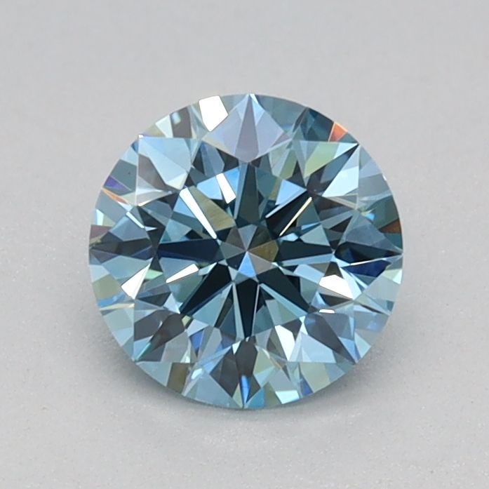 Ideal Loose Diamond - ROUND 0.55ct Fancy Vivid Blue VVS2: Ideal Loose Diamond - ROUND 0.55ct Fancy Vivid Blue VVS2 Source: This is a real non-mined Diamond that has been grown in a lab Shape: ROUND Carats: 0.55 Color: Fancy Vivid Blue Certification: IGI Vide