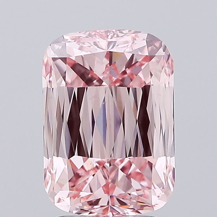 Loose Diamond - CUSHION MODIFIED 3.04ct Fancy Intense Pink VS2: Loose Diamond - CUSHION MODIFIED 3.04ct Fancy Intense Pink VS2 Source: This is a real non-mined Diamond that has been grown in a lab Shape: CUSHION MODIFIED Carats: 3.04 Color: Fancy Intense Pink Cert