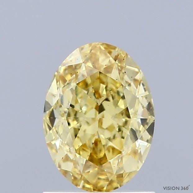 Loose Diamond - OVAL 1.31ct Fancy Intense Yellow VS2: Loose Diamond - OVAL 1.31ct Fancy Intense Yellow VS2 Source: This is a real non-mined Diamond that has been grown in a lab Shape: OVAL Carats: 1.31 Color: Fancy Intense Yellow Certification: IGI Video