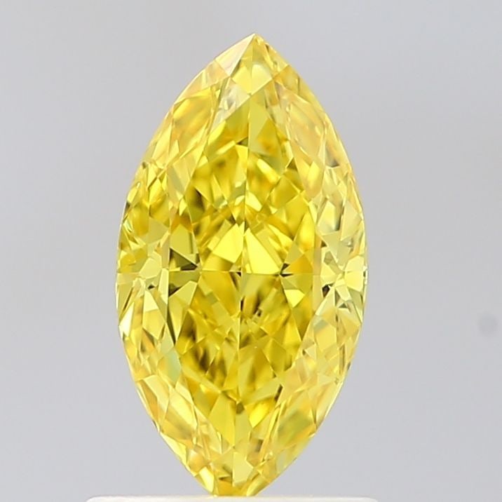 Loose Diamond - MARQUISE 1.05ct Fancy Vivid Yellow VVS2: Loose Diamond - MARQUISE 1.05ct Fancy Vivid Yellow VVS2 Source: This is a real non-mined Diamond that has been grown in a lab Shape: MARQUISE Carats: 1.05 Color: Fancy Vivid Yellow Certification: IGI