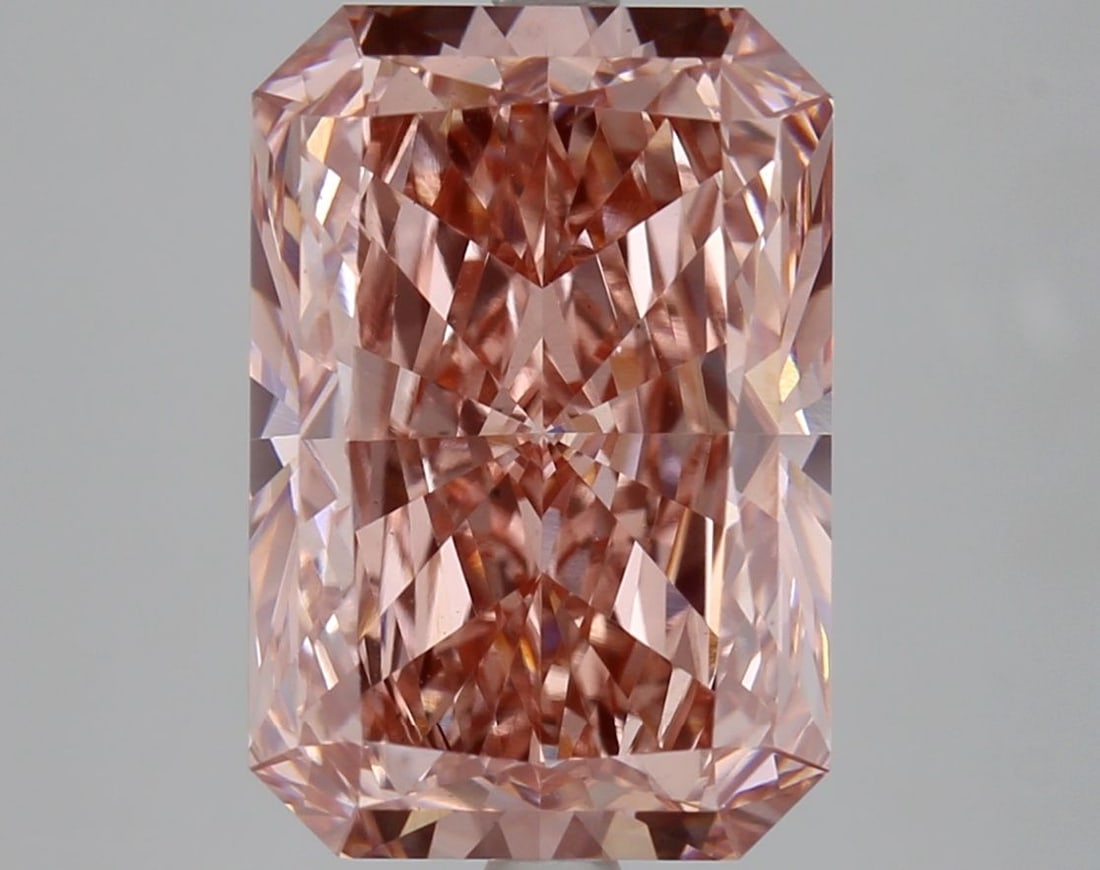 Loose Diamond - RADIANT 5.08ct Fancy Brownish Pink VS2: Loose Diamond - RADIANT 5.08ct Fancy Brownish Pink VS2 Source: This is a real non-mined Diamond that has been grown in a lab Shape: RADIANT Carats: 5.08 Color: Fancy Brownish Pink Certification: IGI V