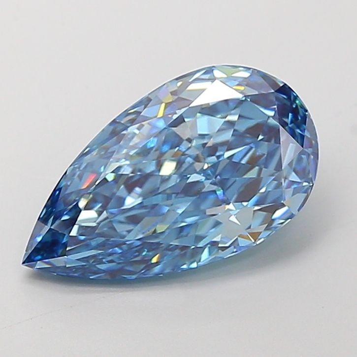 Loose Diamond - PEAR 3.91ct Fancy Vivid Blue VS1: Loose Diamond - PEAR 3.91ct Fancy Vivid Blue VS1 Source: This is a real non-mined Diamond that has been grown in a lab Shape: PEAR Carats: 3.91 Color: Fancy Vivid Blue Certification: IGI Video:
