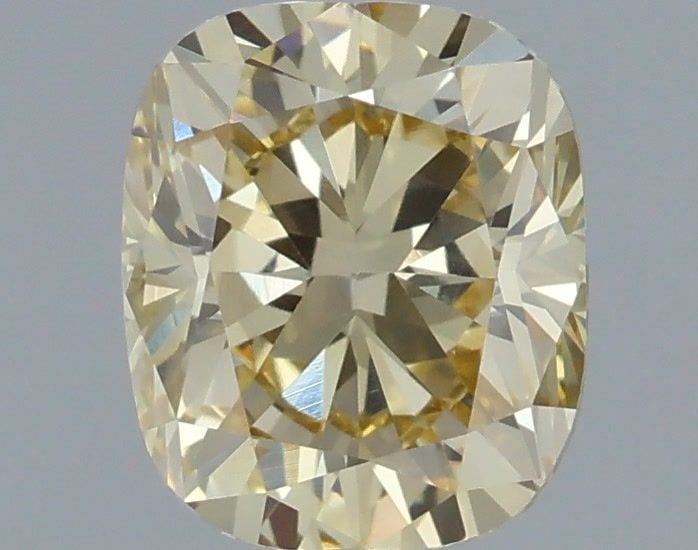 Loose Diamond - CUSHION MODIFIED 1.17ct Fancy Yellow VVS2: Loose Diamond - CUSHION MODIFIED 1.17ct Fancy Yellow VVS2 Source: This is a real non-mined Diamond that has been grown in a lab Shape: CUSHION MODIFIED Carats: 1.17 Color: Fancy Yellow Certification: