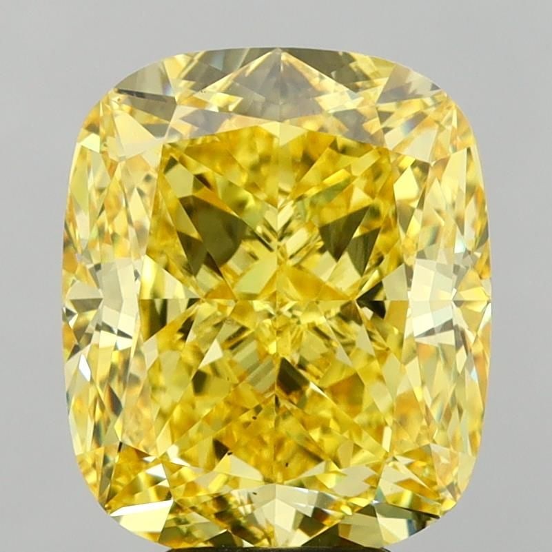 Loose Diamond - CUSHION MODIFIED 7.09ct Fancy Vivid Yellow VS2: Loose Diamond - CUSHION MODIFIED 7.09ct Fancy Vivid Yellow VS2 Source: This is a real non-mined Diamond that has been grown in a lab Shape: CUSHION MODIFIED Carats: 7.09 Color: Fancy Vivid Yellow Cert