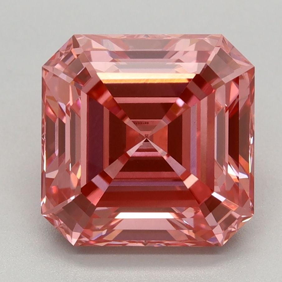 Loose Diamond - SQUARE EMERALD 3.01ct Fancy Vivid Pink VS1: Loose Diamond - SQUARE EMERALD 3.01ct Fancy Vivid Pink VS1 Source: This is a real non-mined Diamond that has been grown in a lab Shape: SQUARE EMERALD Carats: 3.01 Color: Fancy Vivid Pink Certificatio