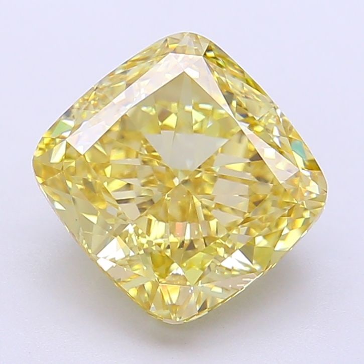 Loose Diamond - CUSHION MODIFIED 3.6ct Fancy Yellow VVS2: Loose Diamond - CUSHION MODIFIED 3.6ct Fancy Yellow VVS2 Source: This is a real non-mined Diamond that has been grown in a lab Shape: CUSHION MODIFIED Carats: 3.6 Color: Fancy Yellow Certification: IG