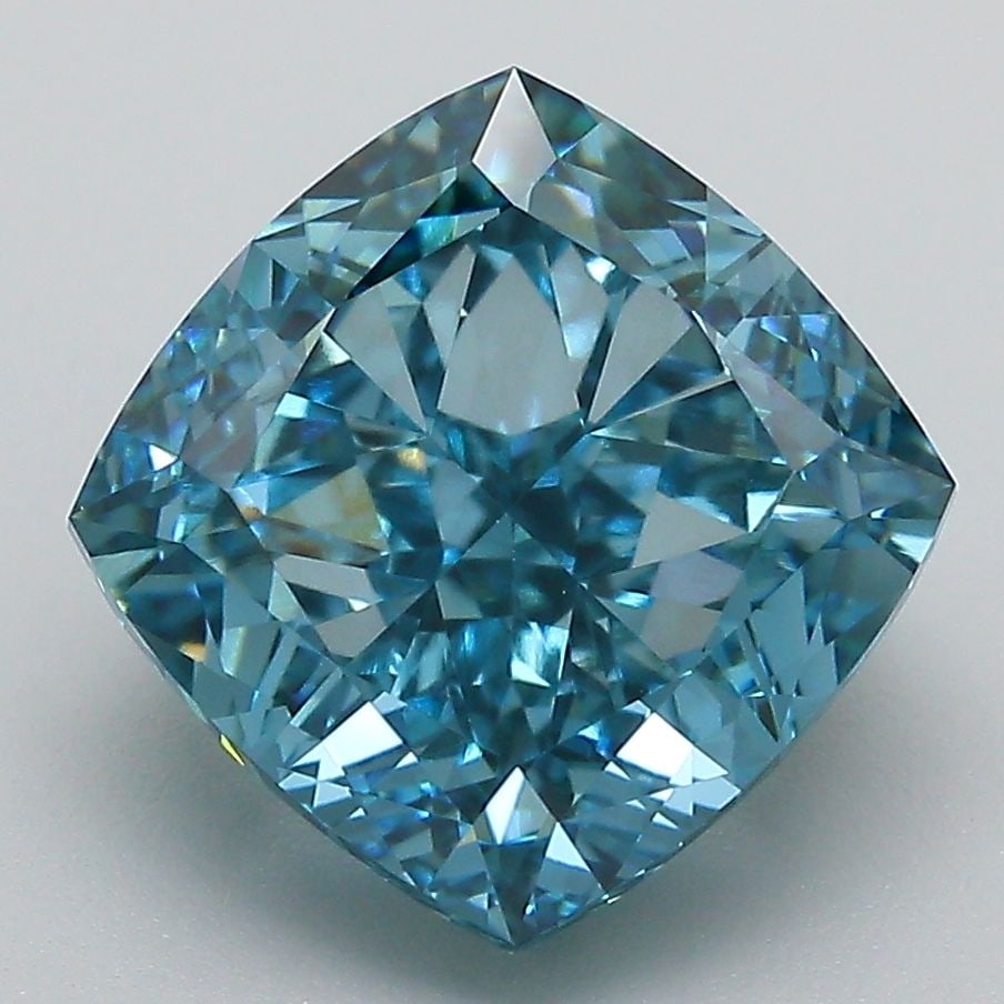 Loose Diamond - CUSHION MODIFIED 5.62ct Fancy Vivid Blue VVS2: Loose Diamond - CUSHION MODIFIED 5.62ct Fancy Vivid Blue VVS2 Source: This is a real non-mined Diamond that has been grown in a lab Shape: CUSHION MODIFIED Carats: 5.62 Color: Fancy Vivid Blue Certifi