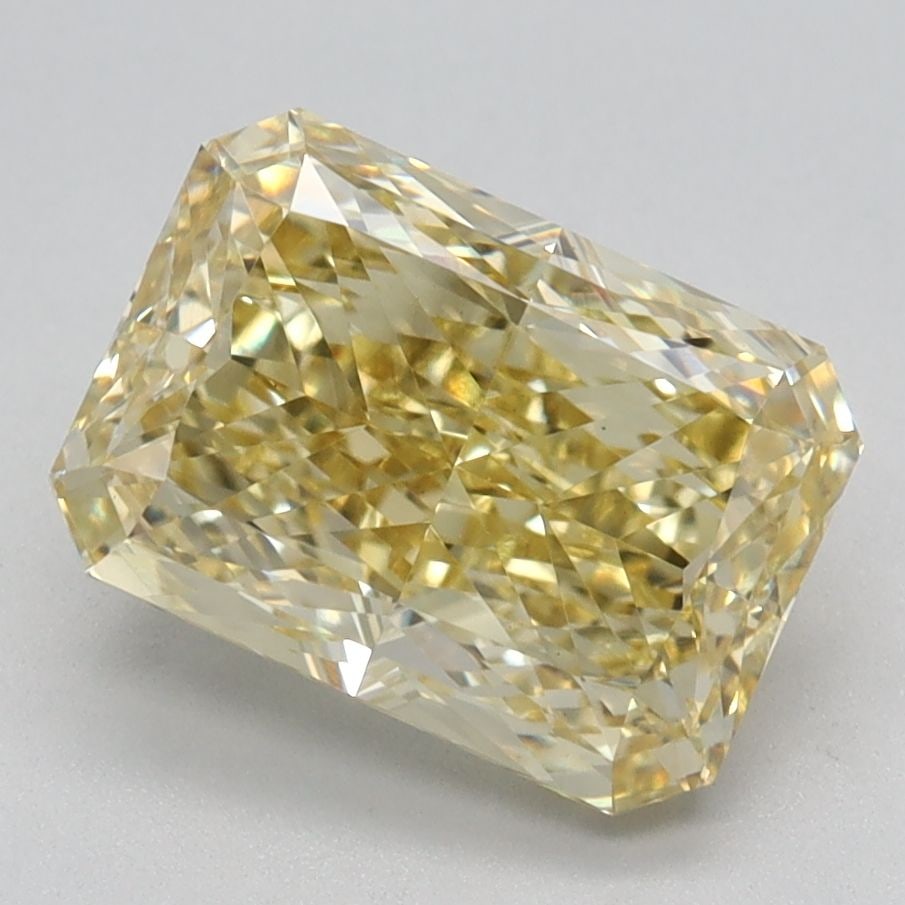 Loose Diamond - RADIANT 2.37ct Fancy Intense Yellow VS1: Loose Diamond - RADIANT 2.37ct Fancy Intense Yellow VS1 Source: This is a real non-mined Diamond that has been grown in a lab Shape: RADIANT Carats: 2.37 Color: Fancy Intense Yellow Certification: IGI