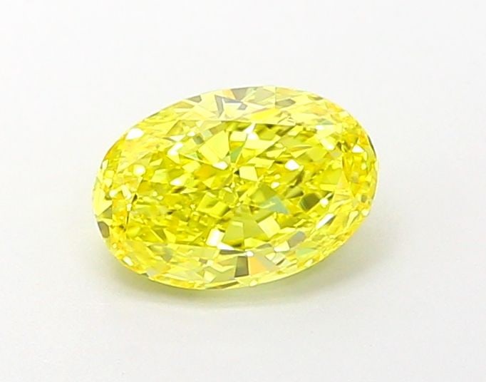 Loose Diamond - OVAL 1.01ct Fancy Vivid Yellow VS1: Loose Diamond - OVAL 1.01ct Fancy Vivid Yellow VS1 Source: This is a real non-mined Diamond that has been grown in a lab Shape: OVAL Carats: 1.01 Color: Fancy Vivid Yellow Certification: IGI Video: