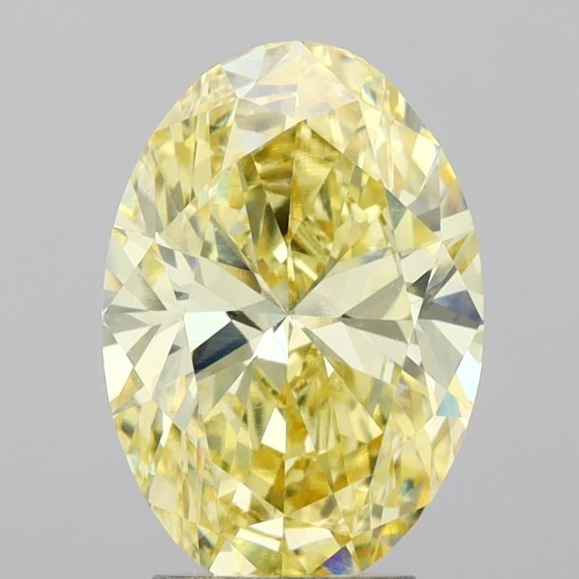 Loose Diamond - OVAL 3.57ct Fancy Intense Yellow VS1: Loose Diamond - OVAL 3.57ct Fancy Intense Yellow VS1 Source: This is a real non-mined Diamond that has been grown in a lab Shape: OVAL Carats: 3.57 Color: Fancy Intense Yellow Certification: IGI Video