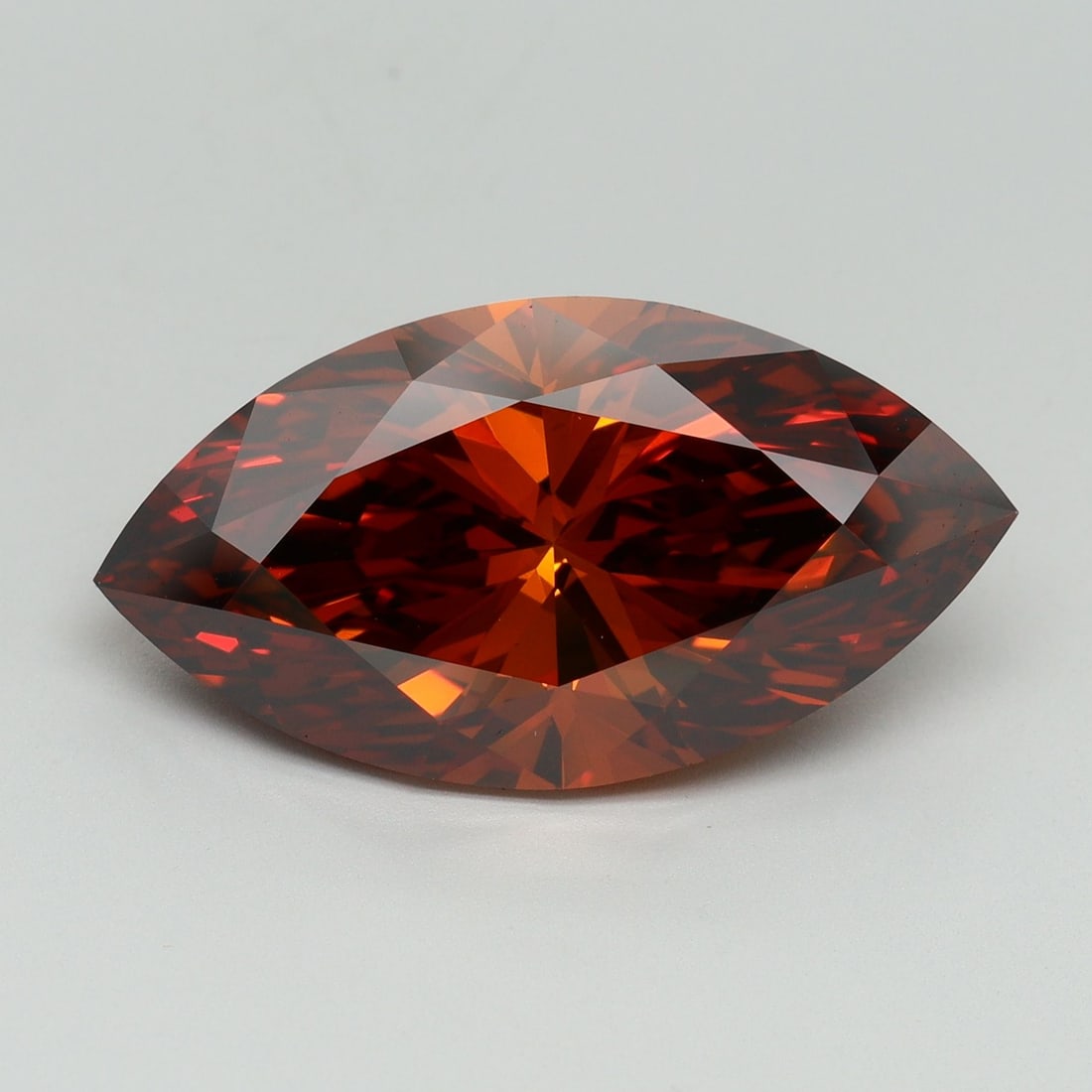 Loose Diamond - MARQUISE 9.01ct Fancy Vivid Orange VS1: Loose Diamond - MARQUISE 9.01ct Fancy Vivid Orange VS1 Source: This is a real non-mined Diamond that has been grown in a lab Shape: MARQUISE Carats: 9.01 Color: Fancy Vivid Orange Certification: IGI V