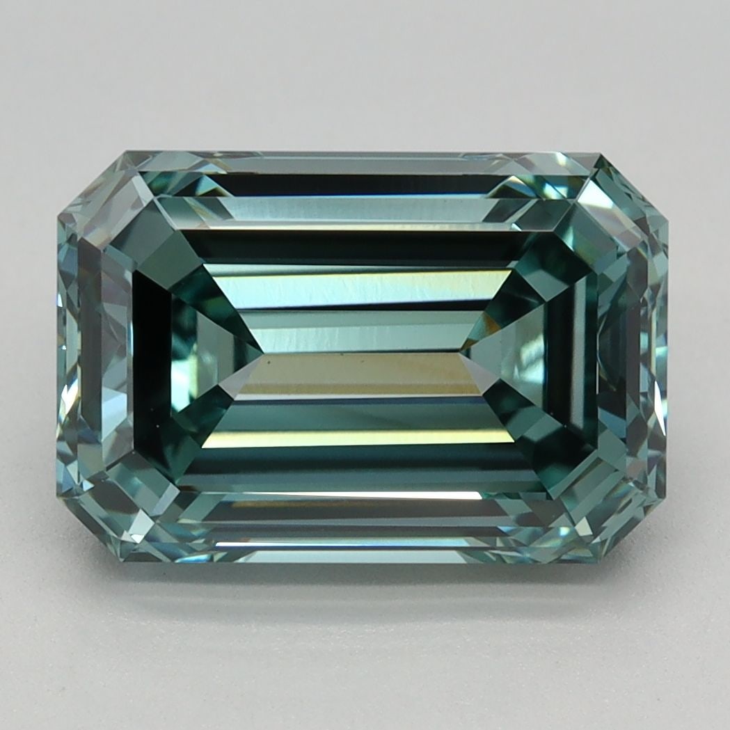 Loose Diamond - EMERALD 3.52ct Fancy Vivid Green VVS2 (1 of 1)