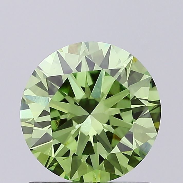 Loose Diamond - ROUND 0.89ct Fancy Vivid Green VVS2: Loose Diamond - ROUND 0.89ct Fancy Vivid Green VVS2 Source: This is a real non-mined Diamond that has been grown in a lab Shape: ROUND Carats: 0.89 Color: Fancy Vivid Green Certification: IGI Video: