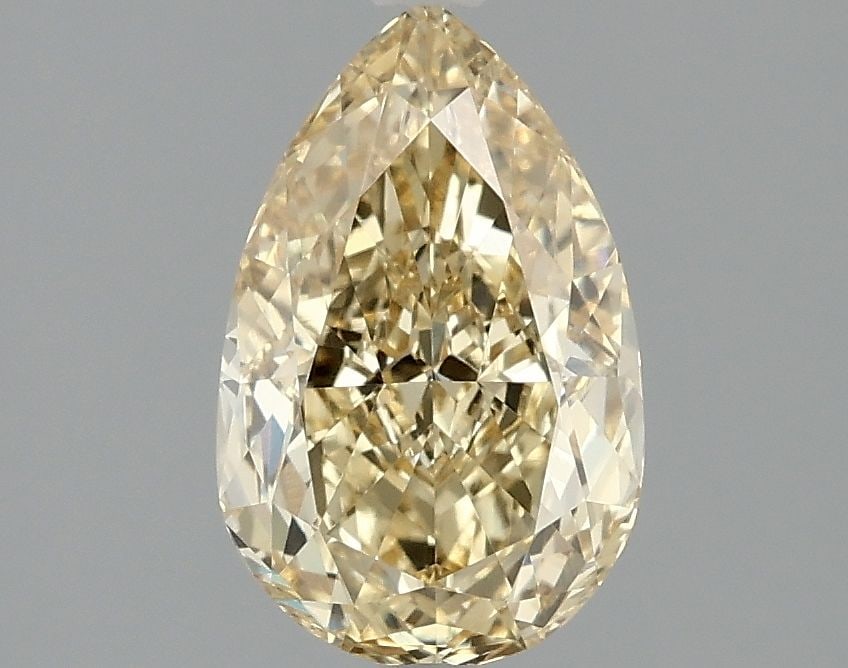 Loose Diamond - PEAR 1.58ct Fancy Intense Yellow VS1: Loose Diamond - PEAR 1.58ct Fancy Intense Yellow VS1 Source: This is a real non-mined Diamond that has been grown in a lab Shape: PEAR Carats: 1.58 Color: Fancy Intense Yellow Certification: NONE