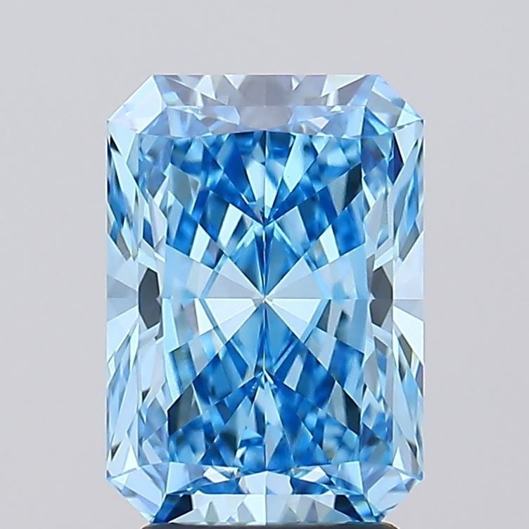 Loose Diamond - RADIANT 3.09ct Fancy Vivid Blue VVS1: Loose Diamond - RADIANT 3.09ct Fancy Vivid Blue VVS1 Source: This is a real non-mined Diamond that has been grown in a lab Shape: RADIANT Carats: 3.09 Color: Fancy Vivid Blue Certification: IGI Video: