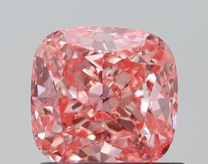 Loose Diamond - CUSHION MODIFIED 1.03ct Fancy Vivid Pink SI2: Loose Diamond - CUSHION MODIFIED 1.03ct Fancy Vivid Pink SI2 Source: This is a real non-mined Diamond that has been grown in a lab Shape: CUSHION MODIFIED Carats: 1.03 Color: Fancy Vivid Pink Certific