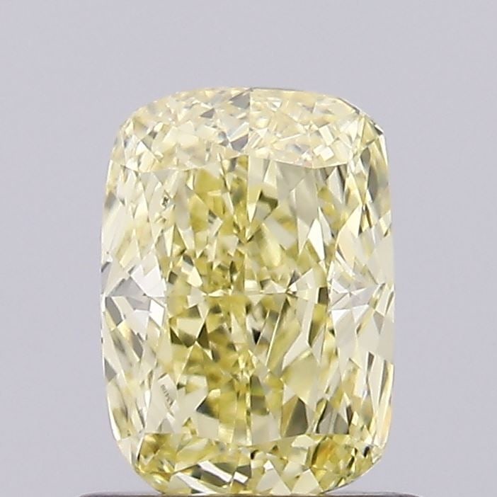 Loose Diamond - CUSHION MODIFIED 0.7ct Fancy Intense Yellow VVS2: Loose Diamond - CUSHION MODIFIED 0.7ct Fancy Intense Yellow VVS2 Source: This is a real non-mined Diamond that has been grown in a lab Shape: CUSHION MODIFIED Carats: 0.7 Color: Fancy Intense Yellow C