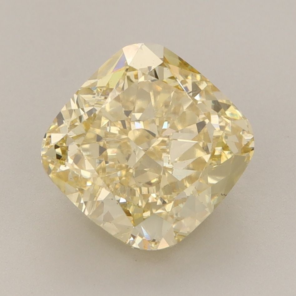 Loose Diamond - CUSHION MODIFIED 3.26ct Fancy Intense Yellow VS1: Loose Diamond - CUSHION MODIFIED 3.26ct Fancy Intense Yellow VS1 Source: This is a real non-mined Diamond that has been grown in a lab Shape: CUSHION MODIFIED Carats: 3.26 Color: Fancy Intense Yellow