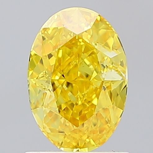 Loose Diamond - OVAL 1.3ct Fancy Vivid Yellow VS1: Loose Diamond - OVAL 1.3ct Fancy Vivid Yellow VS1 Source: This is a real non-mined Diamond that has been grown in a lab Shape: OVAL Carats: 1.3 Color: Fancy Vivid Yellow Certification: IGI Video:
