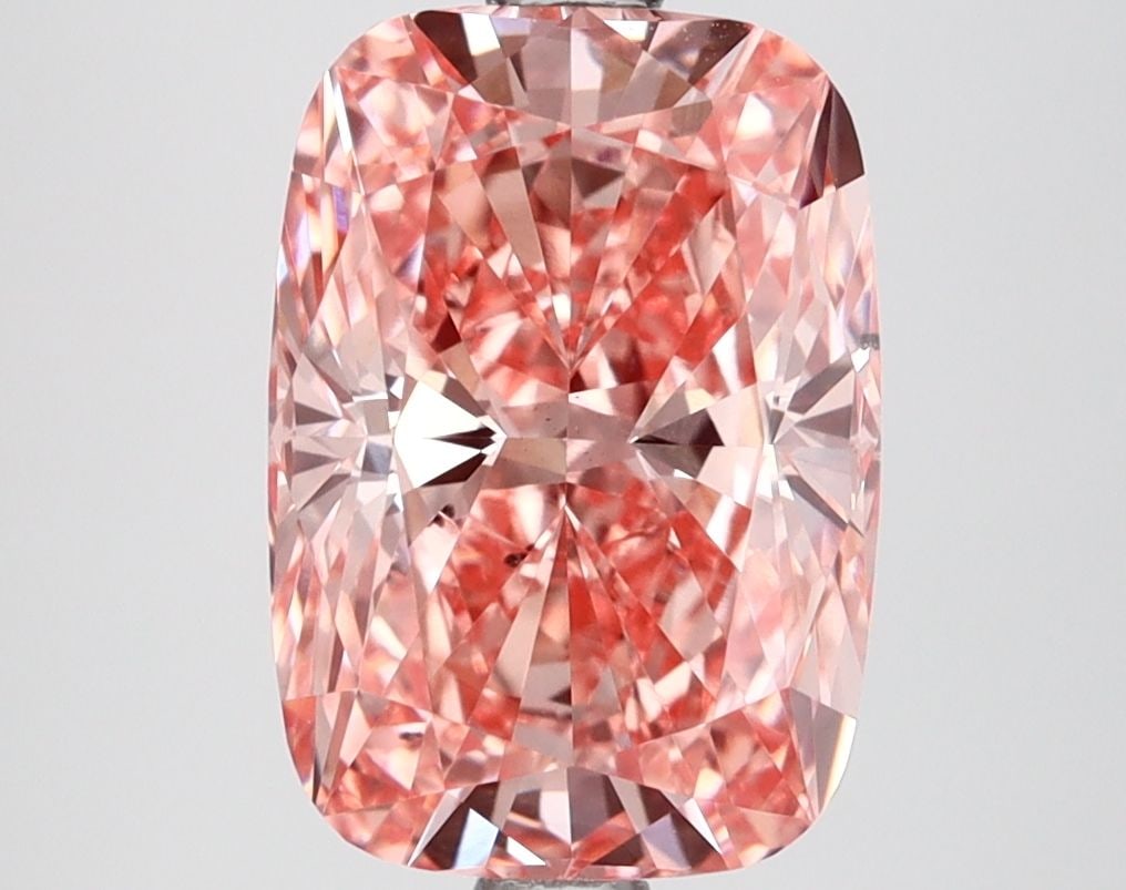 Loose Diamond - CUSHION BRILLIANT 2.9ct Fancy Vivid Pink VS2: Loose Diamond - CUSHION BRILLIANT 2.9ct Fancy Vivid Pink VS2 Source: This is a real non-mined Diamond that has been grown in a lab Shape: CUSHION BRILLIANT Carats: 2.9 Color: Fancy Vivid Pink