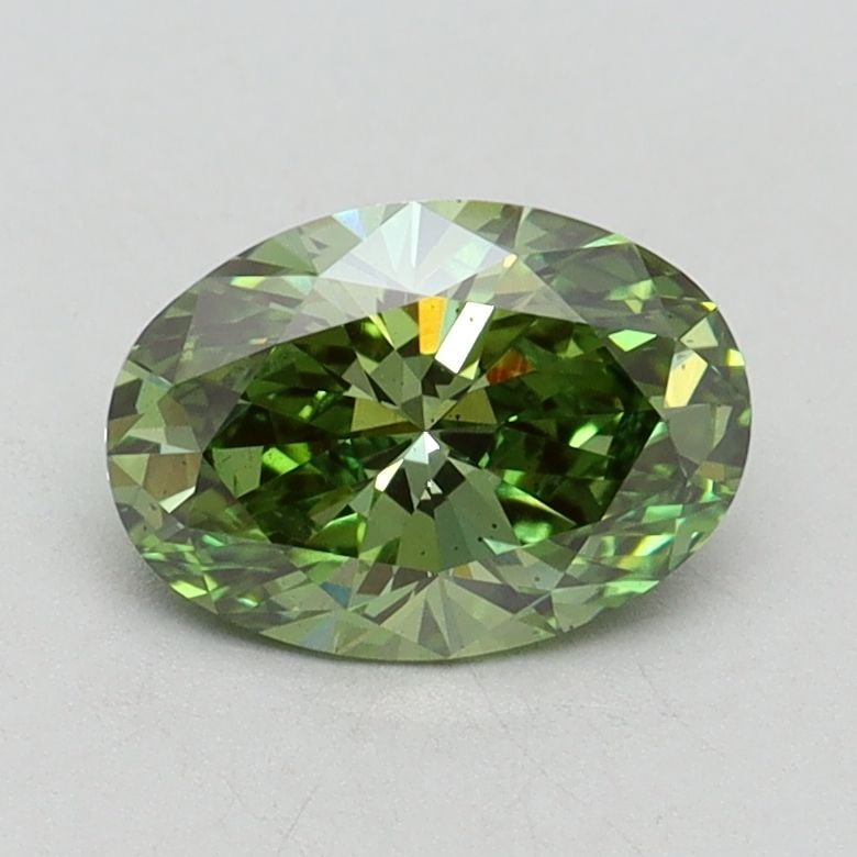 Loose Diamond - OVAL 1.0ct Fancy Vivid Green VS2: Loose Diamond - OVAL 1.0ct Fancy Vivid Green VS2 Source: This is a real non-mined Diamond that has been grown in a lab Shape: OVAL Carats: 1.0 Color: Fancy Vivid Green Certification: IGI Video:
