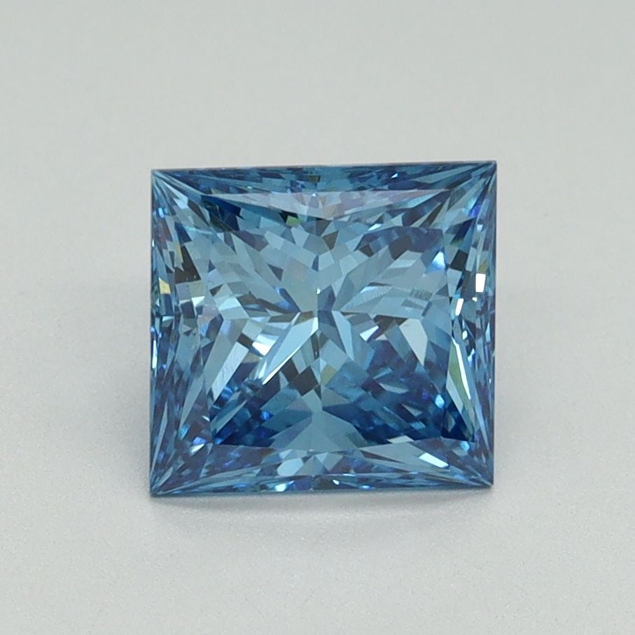 Loose Diamond - PRINCESS 1.51ct Fancy Vivid Blue VS1: Loose Diamond - PRINCESS 1.51ct Fancy Vivid Blue VS1 Source: This is a real non-mined Diamond that has been grown in a lab Shape: PRINCESS Carats: 1.51 Color: Fancy Vivid Blue Certification: IGI Video