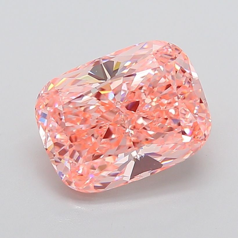 Loose Diamond - CUSHION MODIFIED 7.08ct Fancy Vivid Pink VS1: Loose Diamond - CUSHION MODIFIED 7.08ct Fancy Vivid Pink VS1 Source: This is a real non-mined Diamond that has been grown in a lab Shape: CUSHION MODIFIED Carats: 7.08 Color: Fancy Vivid Pink Certific