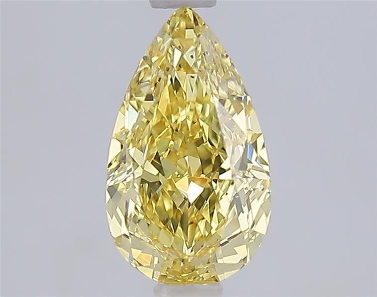 Loose Diamond - PEAR 1.55ct Fancy Intense Yellow SI1: Loose Diamond - PEAR 1.55ct Fancy Intense Yellow SI1 Source: This is a real non-mined Diamond that has been grown in a lab Shape: PEAR Carats: 1.55 Color: Fancy Intense Yellow Certification: IGI Video