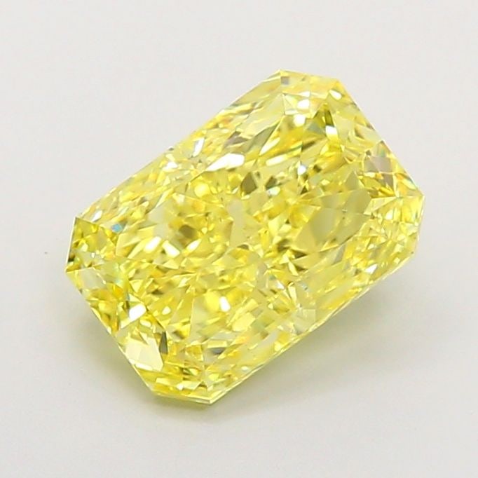 Loose Diamond - RADIANT 3.52ct Fancy Vivid Yellow VS1: Loose Diamond - RADIANT 3.52ct Fancy Vivid Yellow VS1 Source: This is a real non-mined Diamond that has been grown in a lab Shape: RADIANT Carats: 3.52 Color: Fancy Vivid Yellow Certification: IGI Vid