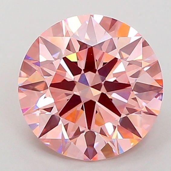 Ideal Loose Diamond - ROUND 5.06ct Fancy Intense Pink VVS2 (1 of 1)