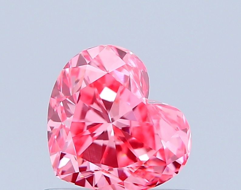 Loose Diamond - HEART 0.89ct Fancy Vivid Pink VS1 (1 of 1)