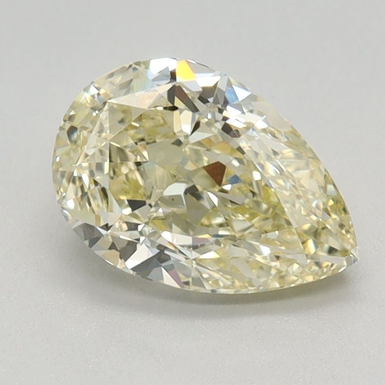 Loose Diamond - PEAR 1.2ct Fancy Light Yellow VS1: Loose Diamond - PEAR 1.2ct Fancy Light Yellow VS1 Source: This is a real non-mined Diamond that has been grown in a lab Shape: PEAR Carats: 1.2 Color: Fancy Light Yellow Certification: IGI Video: