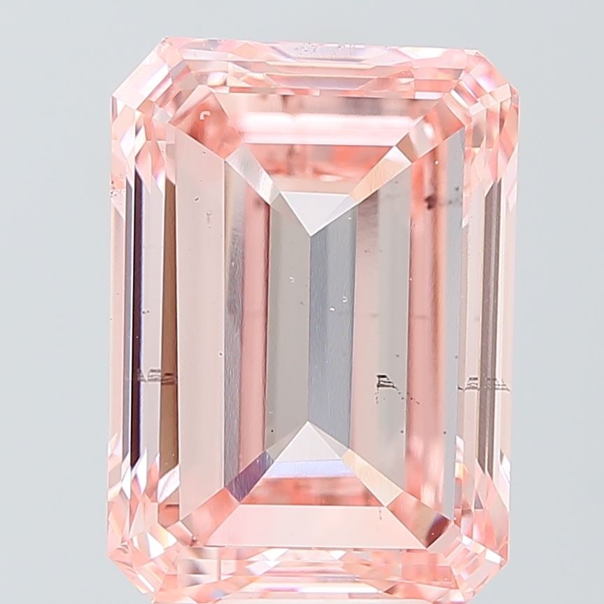 Loose Diamond - EMERALD 10.0ct Fancy Intense Pink VS2: Loose Diamond - EMERALD 10.0ct Fancy Intense Pink VS2 Source: This is a real non-mined Diamond that has been grown in a lab Shape: EMERALD Carats: 10.0 Color: Fancy Intense Pink Certification: IGI Vid