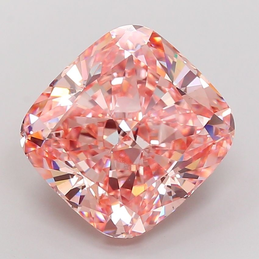 Loose Diamond - CUSHION MODIFIED 14.55ct Fancy Intense Pink VS1: Loose Diamond - CUSHION MODIFIED 14.55ct Fancy Intense Pink VS1 Source: This is a real non-mined Diamond that has been grown in a lab Shape: CUSHION MODIFIED Carats: 14.55 Color: Fancy Intense Pink Ce
