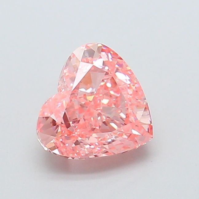 Loose Diamond - HEART 1.63ct Fancy Vivid Pink VS2: Loose Diamond - HEART 1.63ct Fancy Vivid Pink VS2 Source: This is a real non-mined Diamond that has been grown in a lab Shape: HEART Carats: 1.63 Color: Fancy Vivid Pink Certification: IGI Video: