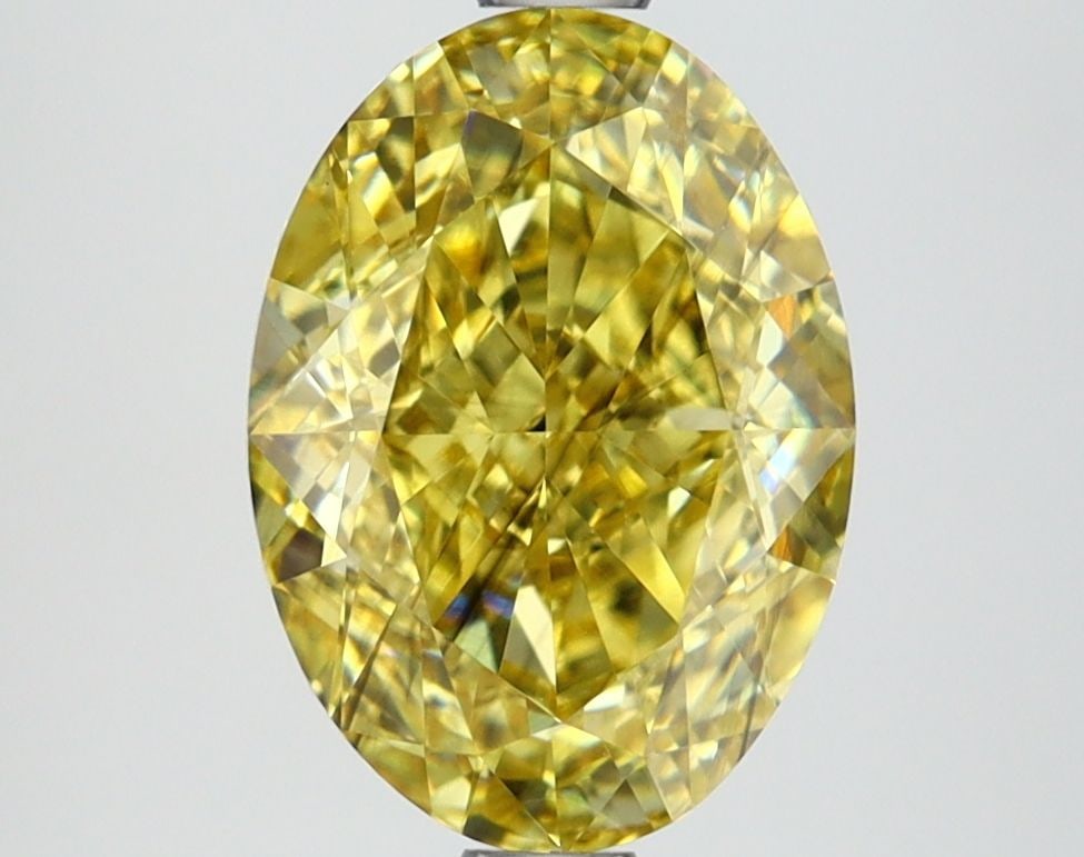 Loose Diamond - OVAL 3.04ct Fancy Vivid Yellow SI1: Loose Diamond - OVAL 3.04ct Fancy Vivid Yellow SI1 Source: This is a real non-mined Diamond that has been grown in a lab Shape: OVAL Carats: 3.04 Color: Fancy Vivid Yellow Certification: IGI Video: