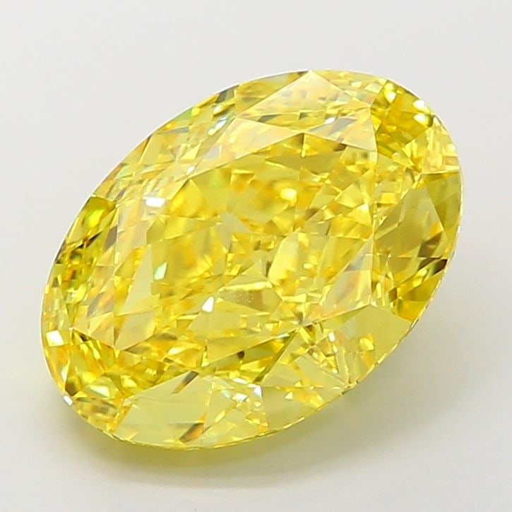 Loose Diamond - OVAL 9.05ct Fancy Vivid Yellow VS1: Loose Diamond - OVAL 9.05ct Fancy Vivid Yellow VS1 Source: This is a real non-mined Diamond that has been grown in a lab Shape: OVAL Carats: 9.05 Color: Fancy Vivid Yellow Certification: IGI Video: