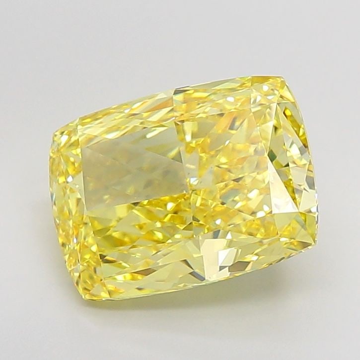 Loose Diamond - CUSHION MODIFIED 8.09ct Fancy Vivid Yellow VS1: Loose Diamond - CUSHION MODIFIED 8.09ct Fancy Vivid Yellow VS1 Source: This is a real non-mined Diamond that has been grown in a lab Shape: CUSHION MODIFIED Carats: 8.09 Color: Fancy Vivid Yellow Cert