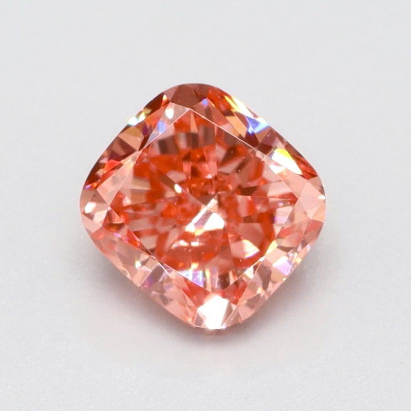 Loose Diamond - CUSHION BRILLIANT 0.5ct Fancy Vivid Pink VS1 (1 of 1)